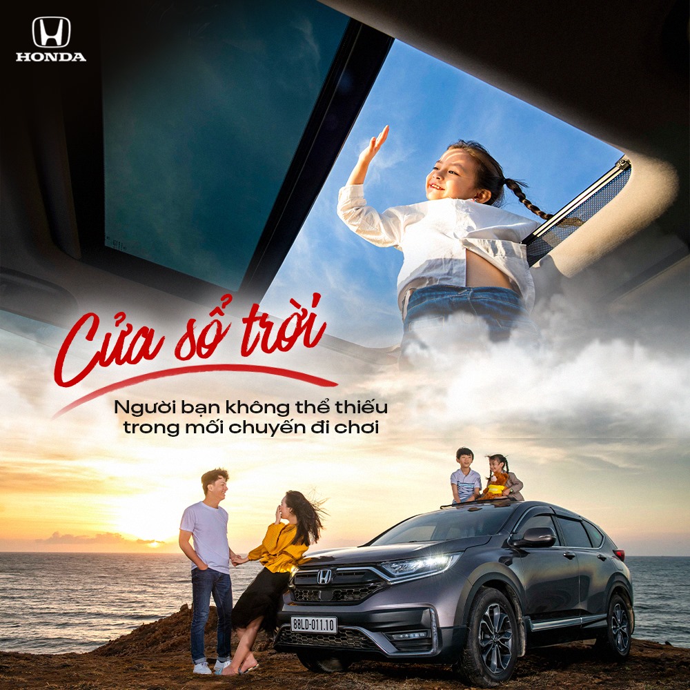 Honda CR-V | Cửa sổ trời - Người bạn không thể thiếu trong mỗi chuyến đi chơi